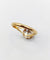 Bague 54.5 Bague marguerite antique en or 18k et platine, diamants taille rose 58 Facettes A06827