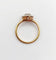Bague 54.5 Bague marguerite antique en or 18k et platine, diamants taille rose 58 Facettes A06827