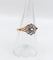 Bague 54.5 Bague marguerite antique en or 18k et platine, diamants taille rose 58 Facettes A06827