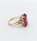 Bague 49.5 Bague cocktail vintage - Bague en or 18k et verre violet 58 Facettes A06830