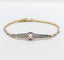 Bracelet Art déco en or 18k et platine avec perle et diamants 58 Facettes A06831