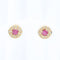 Boucles d'oreilles Boucles d'oreilles convertibles en or jaune 18K avec rubis, diamants et perle 58 Facettes 138506