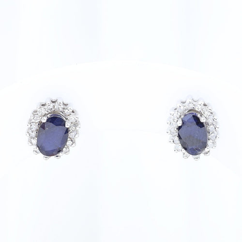 Montre Pendientes convertibles en or blanc 18K avec saphirs, diamants et perle 58 Facettes 138512