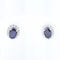 Montre Pendientes convertibles en or blanc 18K avec saphirs, diamants et perle 58 Facettes 138512