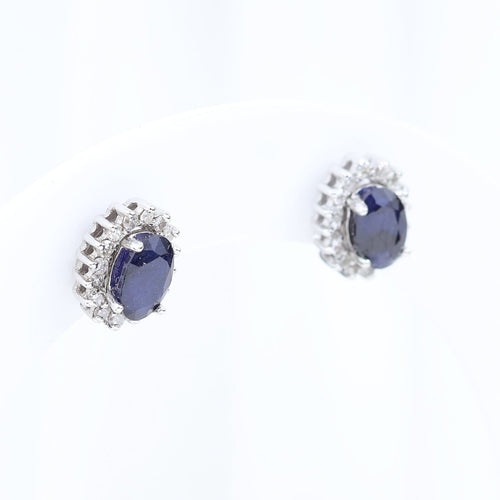 Montre Pendientes convertibles en or blanc 18K avec saphirs, diamants et perle 58 Facettes 138512