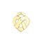 Pendentif Pendentif Poiray, "Coeur Entrelacé", or jaune. 58 Facettes 35395