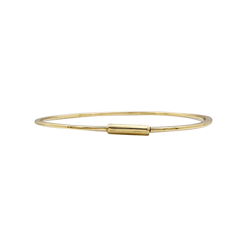 Bracelet Bracelet jonc or jaune et diamants. 58 Facettes 35450