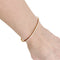 Bracelet Bracelet jonc or rose et diamants. 58 Facettes 35449