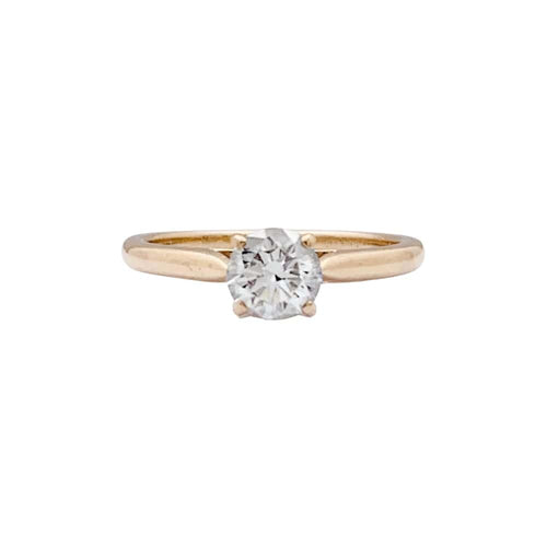 Bague 50 Solitaire Cartier, "1895",or jaune et diamant. 58 Facettes 35349