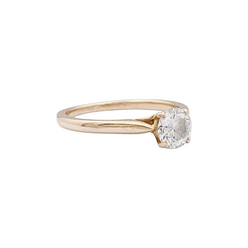 Bague 50 Solitaire Cartier, "1895",or jaune et diamant. 58 Facettes 35349