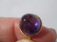 Bague 54 Bague en or jaune et améthyste pain de sucre 7 ct, circa 1910 58 Facettes Bague