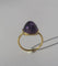 Bague 54 Bague en or jaune et améthyste pain de sucre 7 ct, circa 1910 58 Facettes Bague
