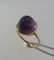 Bague 54 Bague en or jaune et améthyste pain de sucre 7 ct, circa 1910 58 Facettes Bague