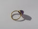 Bague 54 Bague en or jaune et améthyste pain de sucre 7 ct, circa 1910 58 Facettes Bague