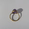 Bague 54 Bague en or jaune et améthyste pain de sucre 7 ct, circa 1910 58 Facettes Bague