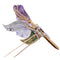 Broche Spilla vintage - Motif floral en or 18 kt avec diamants et émeraudes 58 Facettes SP32 '(00929)