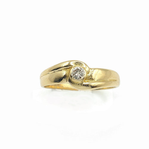 Bague 52 Bague tourbillon en or jaune 18k avec diamant 58 Facettes 248