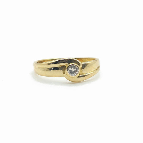 Bague 52 Bague tourbillon en or jaune 18k avec diamant 58 Facettes 248