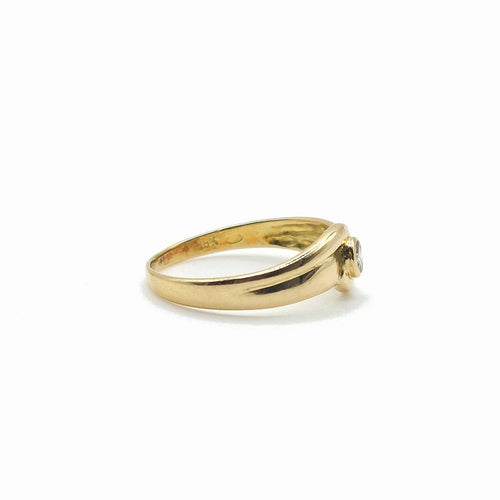 Bague 52 Bague tourbillon en or jaune 18k avec diamant 58 Facettes 248