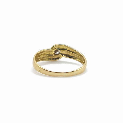 Bague 52 Bague tourbillon en or jaune 18k avec diamant 58 Facettes 248