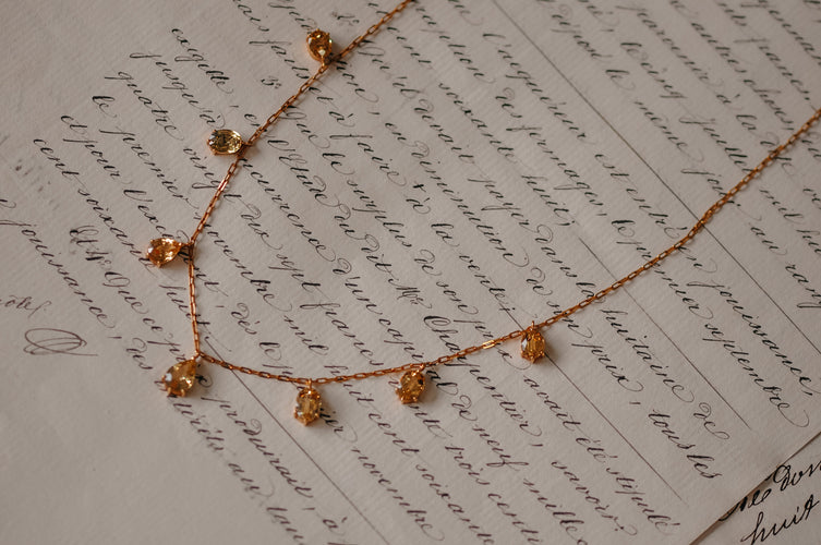 Collier Collier vintage ajustable en saphirs naturels 58 Facettes
