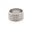 Bague 65 Bague fascione en or blanc massif avec diamants 58 Facettes 1157 B OC