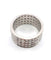 Bague 65 Bague fascione en or blanc massif avec diamants 58 Facettes 1157 B OC