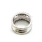 Bague en or blanc 18 ct avec diamants 58 Facettes 1157 F OC