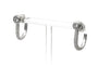 Boucles d'oreilles Boucles d'oreilles - Or blanc 18 carats et diamants taille brillant 0,888 ct 58 Facettes 23546