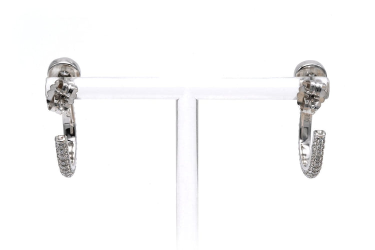 Boucles d'oreilles Boucles d'oreilles - Or blanc 18 carats et diamants taille brillant 0,888 ct 58 Facettes 23546