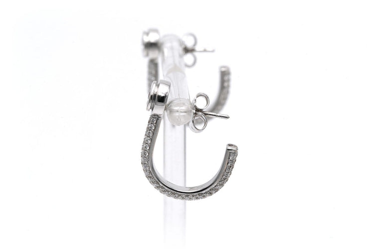 Boucles d'oreilles Boucles d'oreilles - Or blanc 18 carats et diamants taille brillant 0,888 ct 58 Facettes 23546