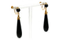 Boucles d'oreilles Napoléon III - Boucles d'oreilles en or jaune 18 carats, perles et jaspe 58 Facettes 23534