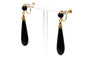 Boucles d'oreilles Napoléon III - Boucles d'oreilles en or jaune 18 carats, perles et jaspe 58 Facettes 23534