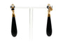 Boucles d'oreilles Napoléon III - Boucles d'oreilles en or jaune 18 carats, perles et jaspe 58 Facettes 23534