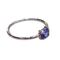 Bague 50 Bague en or blanc 18k et tanzanite ovale fantaisie 0,35 ct 58 Facettes TA250