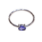 Bague 50 Bague en or blanc 18k et tanzanite ovale fantaisie 0,35 ct 58 Facettes TA250