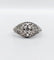 Bague 54 Bague Art déco en or blanc 18k et platine, diamants 58 Facettes A06836