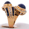 Bague 55 Bague vintage en or jaune 18 ct, saphirs et diamants 58 Facettes AN598 '(00229)