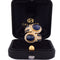 Bague 55 Bague vintage en or jaune 18 ct, saphirs et diamants 58 Facettes AN598 '(00229)
