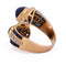 Bague 55 Bague vintage en or jaune 18 ct, saphirs et diamants 58 Facettes AN598 '(00229)