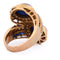 Bague 55 Bague vintage en or jaune 18 ct, saphirs et diamants 58 Facettes AN598 '(00229)
