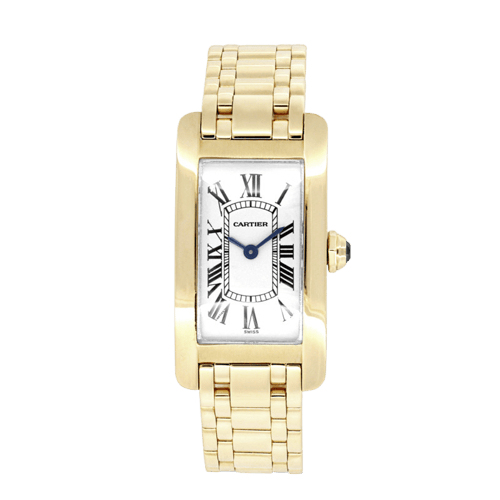 Montre Cartier Tank Américaine - Montre en or jaune 58 Facettes OC-68802023
