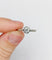 Bague 56 Bague solitaire Art déco en or blanc 18k et platine, diamants 58 Facettes A06837