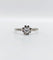 Bague 56 Bague solitaire Art déco en or blanc 18k et platine, diamants 58 Facettes A06837