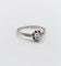 Bague 56 Bague solitaire Art déco en or blanc 18k et platine, diamants 58 Facettes A06837