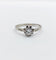 Bague 56 Bague solitaire Art déco en or blanc 18k et platine, diamants 58 Facettes A06837