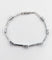 Bracelet Bracelet vintage style Art déco en or blanc 18k, saphirs synthétiques et diamants 58 Facettes A06838