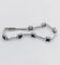 Bracelet Bracelet vintage style Art déco en or blanc 18k, saphirs synthétiques et diamants 58 Facettes A06838