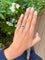 Bague 53 Bague goutte en or jaune 18 carats, saphir et diamants 58 Facettes goutte