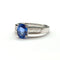Bague 56 Bague en or blanc 18 carats avec saphir et diamants 58 Facettes BO/260021